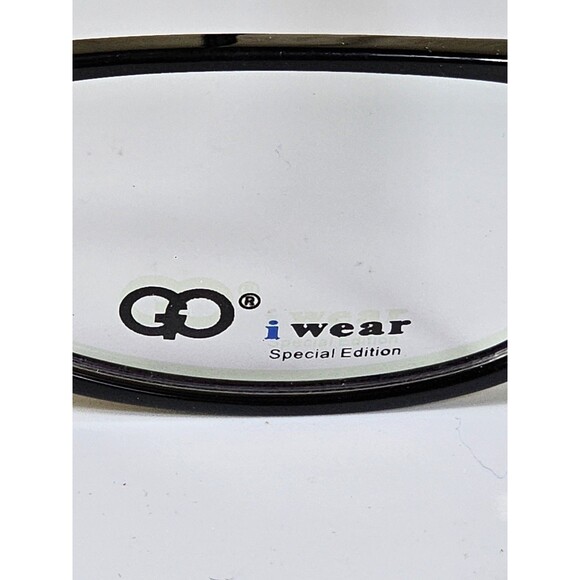 GIANNI PO WOMEN'S EYEGLASSES GP 2616 55-16 140 SOLID BLACK NWT DEMO LENSES - Picture 8 of 16